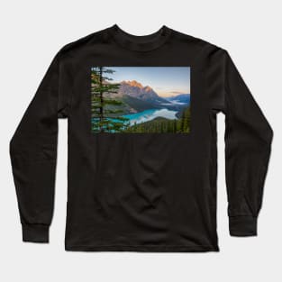 Sunrise on Peyto Lake Banff National Park Canada Alberta Long Sleeve T-Shirt